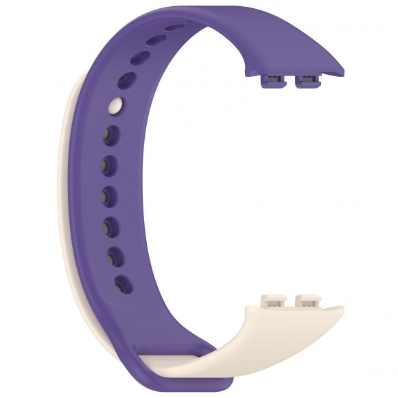 Силиконовый ремешок для Honor Band 9 (фиолетовый, бежевый) Силиконовый ремешок для Honor Band 9 (фиолетовый, бежевый)