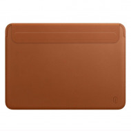 Чехол кожаный WiWU для Apple MacBook Air A2681, 13.6 дюйма, Apple M2 (коричневый) Чехол кожаный WiWU для Apple MacBook Air A2681, 13.6 дюйма, Apple M2 (коричневый)