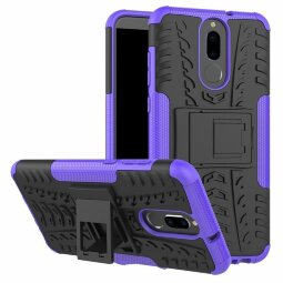 Чехол Hybrid Armor для Huawei Mate 10 Lite / Nova 2i (черный + фиолетовый)