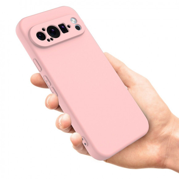 Силиконовый чехол Mobile Shell для Google Pixel 9 Pro (розовый)