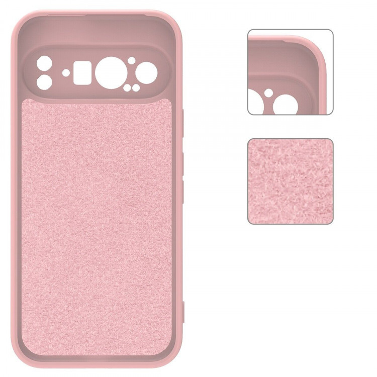 Силиконовый чехол Mobile Shell для Google Pixel 9 Pro (розовый)