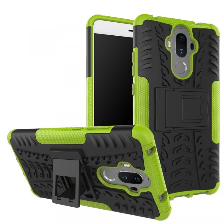 Чехол Hybrid Armor для Huawei Mate 9 (черный + зеленый)