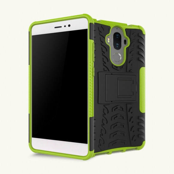 Чехол Hybrid Armor для Huawei Mate 9 (черный + зеленый)