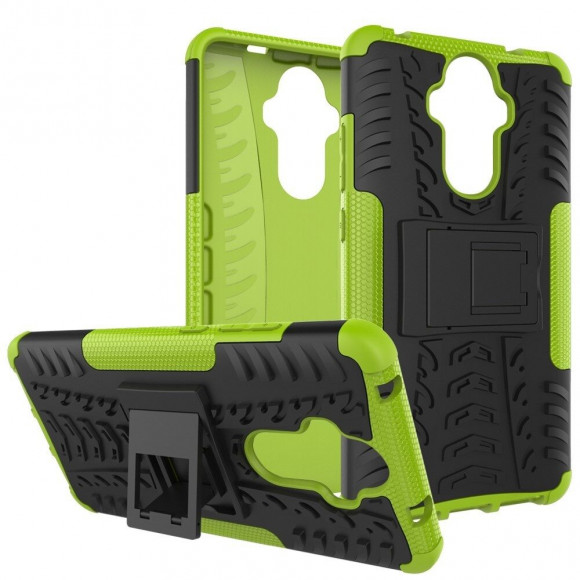 Чехол Hybrid Armor для Huawei Mate 9 (черный + зеленый)