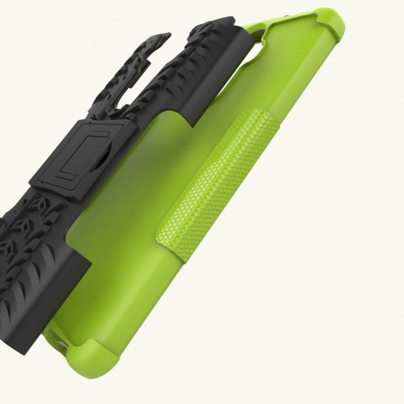 Чехол Hybrid Armor для Huawei Mate 9 (черный + зеленый)