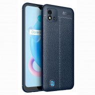 Чехол-накладка Litchi Grain для Realme C20 / Realme C11 2021 (темно-синий) Чехол-накладка Litchi Grain для Realme C20 / Realme C11 2021 (темно-синий)