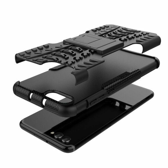 Чехол Hybrid Armor для Huawei Honor V10 / Honor View 10 (черный + розовый) Чехол Hybrid Armor для Huawei Honor V10 / Honor View 10 (черный + розовый)