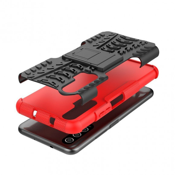 Чехол Hybrid Armor для Huawei nova 5T / Honor 20 Pro / Honor 20 (черный + красный) Чехол Hybrid Armor для Huawei nova 5T / Honor 20 Pro / Honor 20 (черный + красный)
