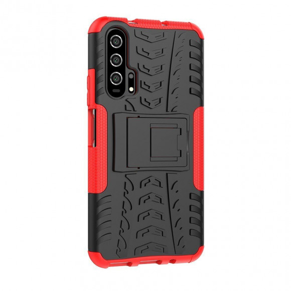Чехол Hybrid Armor для Huawei nova 5T / Honor 20 Pro / Honor 20 (черный + красный) Чехол Hybrid Armor для Huawei nova 5T / Honor 20 Pro / Honor 20 (черный + красный)