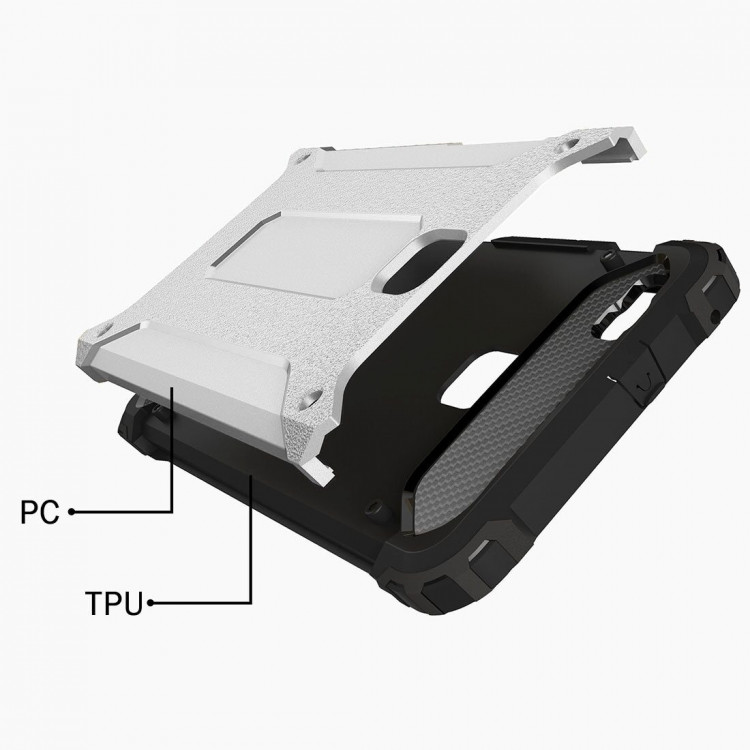 Чехол Armor для Huawei P9 Lite (серебряный)