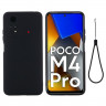 Силиконовый чехол Mobile Shell для Xiaomi Poco M4 Pro 4G (черный)