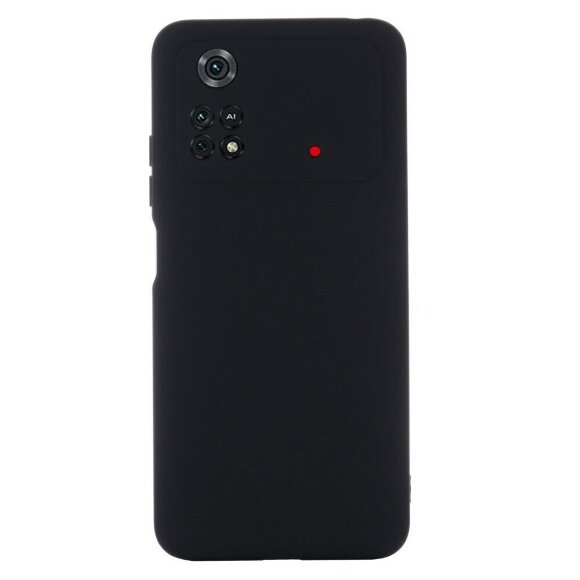 Силиконовый чехол Mobile Shell для Xiaomi Poco M4 Pro 4G (черный)