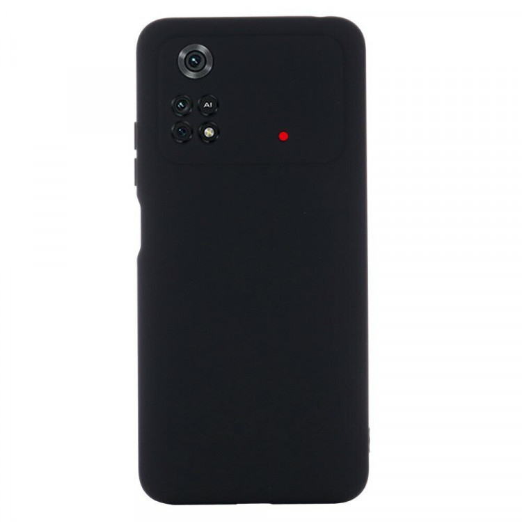 Силиконовый чехол Mobile Shell для Xiaomi Poco M4 Pro 4G (черный)