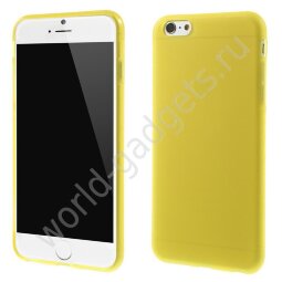 Нескользящий чехол для iPhone 6 Plus (желтый)
