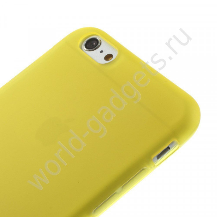 Нескользящий чехол для iPhone 6 Plus (желтый)