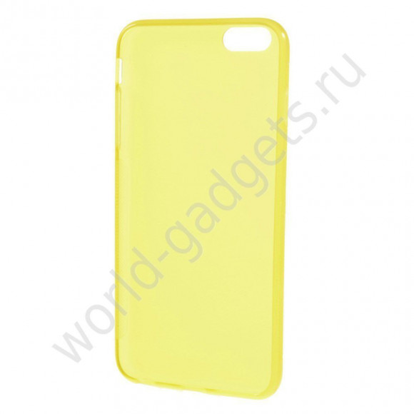 Нескользящий чехол для iPhone 6 Plus (желтый)