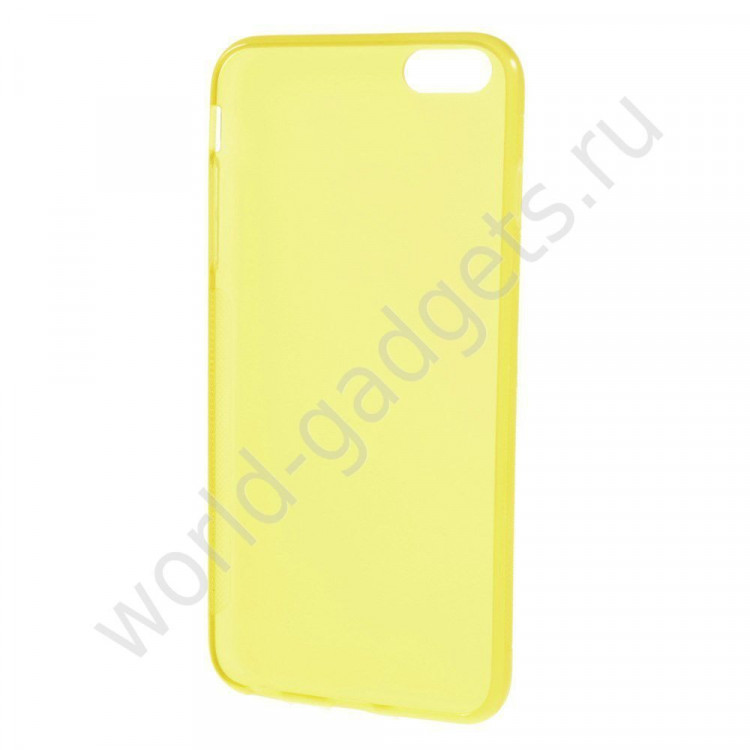 Нескользящий чехол для iPhone 6 Plus (желтый)