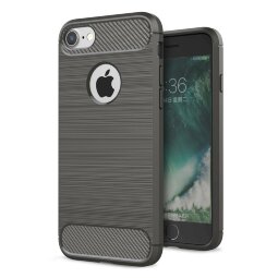 Чехол Carbon Fibre для iPhone 7 / iPhone 8 (серый)