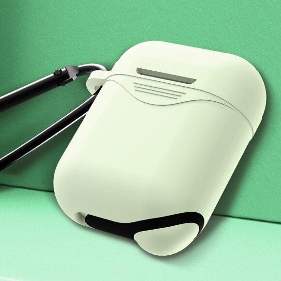 Силиконовый чехол для Apple AirPods (Luminous -зеленый) Силиконовый чехол для Apple AirPods (Luminous -зеленый)