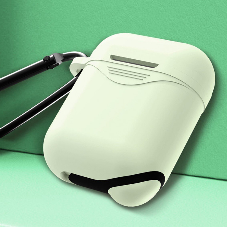 Силиконовый чехол для Apple AirPods (Luminous -зеленый)