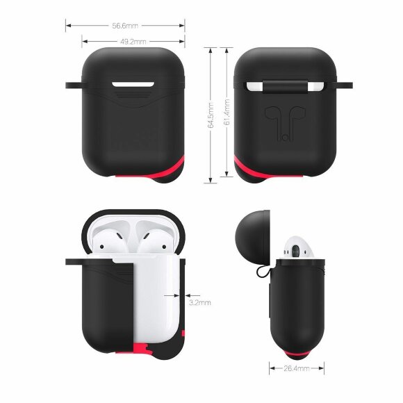 Силиконовый чехол для Apple AirPods (Luminous -зеленый) Силиконовый чехол для Apple AirPods (Luminous -зеленый)