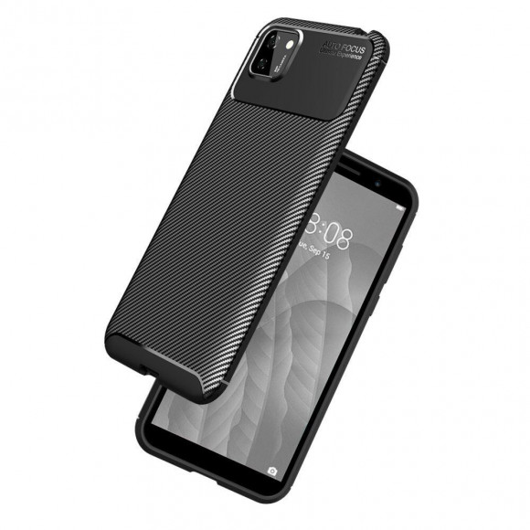 Чехол-накладка Resistant Carbon для Huawei Y5p / Honor 9S  (черный) Чехол-накладка Resistant Carbon для Huawei Y5p / Honor 9S  (черный)