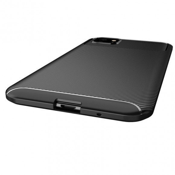Чехол-накладка Resistant Carbon для Huawei Y5p / Honor 9S  (черный) Чехол-накладка Resistant Carbon для Huawei Y5p / Honor 9S  (черный)