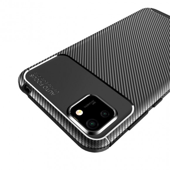 Чехол-накладка Resistant Carbon для Huawei Y5p / Honor 9S  (черный) Чехол-накладка Resistant Carbon для Huawei Y5p / Honor 9S  (черный)