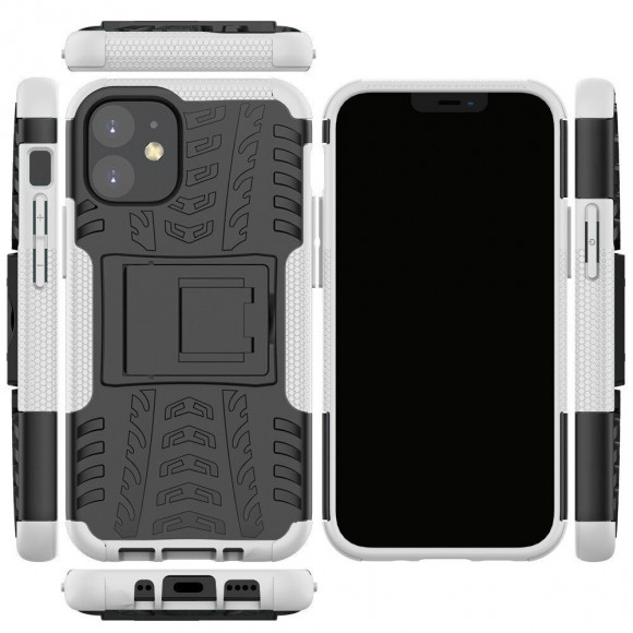 Чехол Hybrid Armor для iPhone 12 mini (черный + белый) Чехол Hybrid Armor для iPhone 12 mini (черный + белый)
