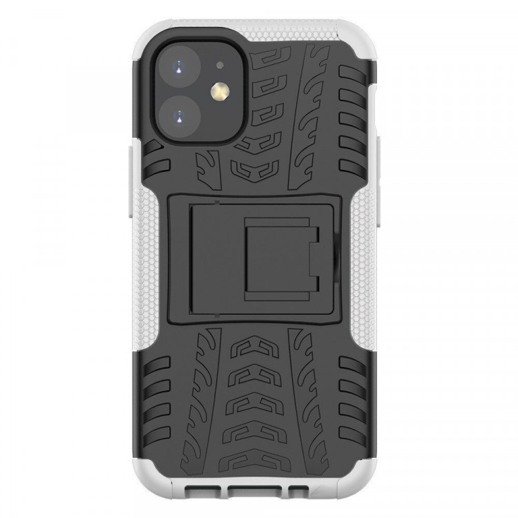 Чехол Hybrid Armor для iPhone 12 mini (черный + белый)