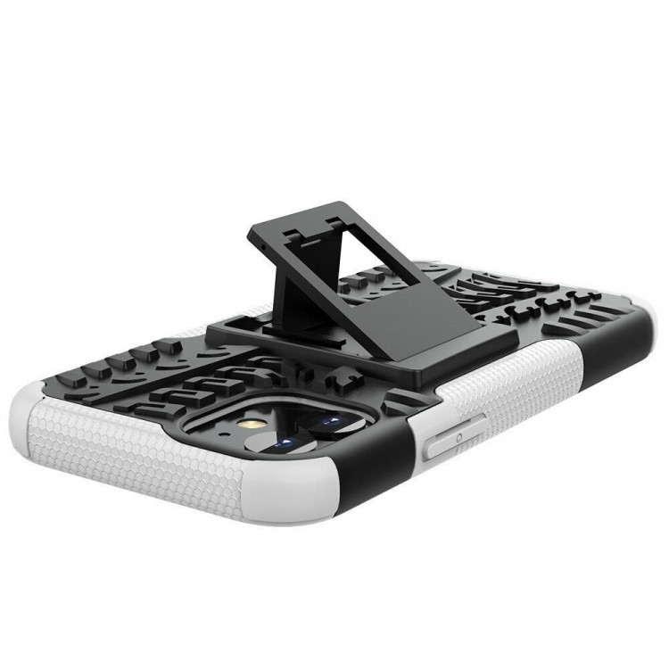 Чехол Hybrid Armor для iPhone 12 mini (черный + белый)
