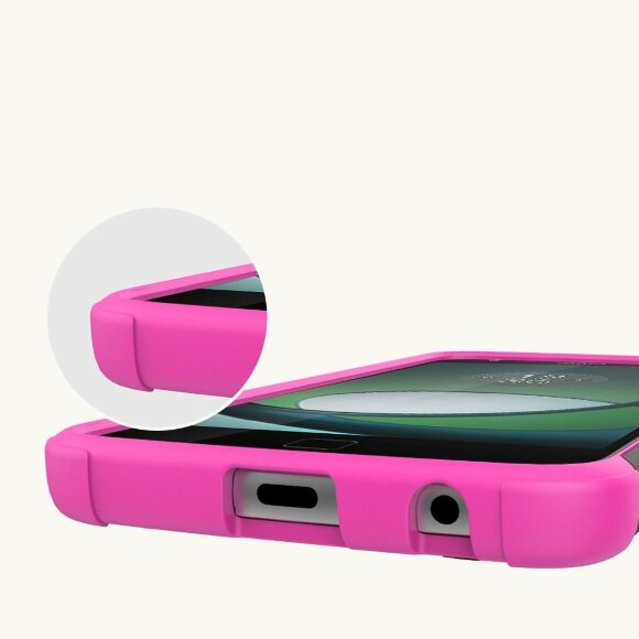 Чехол Hybrid Armor для Motorola Moto Z Play (черный + розовый)