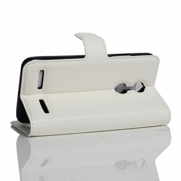 Чехол с визитницей для Lenovo K6 Note (белый)