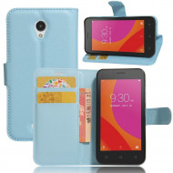 Чехол с визитницей для Lenovo A Plus (A1010) (голубой)