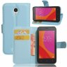 Чехол с визитницей для Lenovo A Plus (A1010) (голубой)