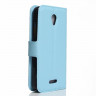 Чехол с визитницей для Lenovo A Plus (A1010) (голубой)