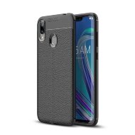 Чехол-накладка Litchi Grain для Asus Zenfone Max (M2) ZB633KL (черный) Чехол-накладка Litchi Grain для Asus Zenfone Max (M2) ZB633KL (черный)