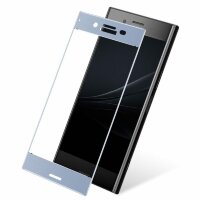 Защитное стекло 3D для Sony Xperia XZ1 (голубой)