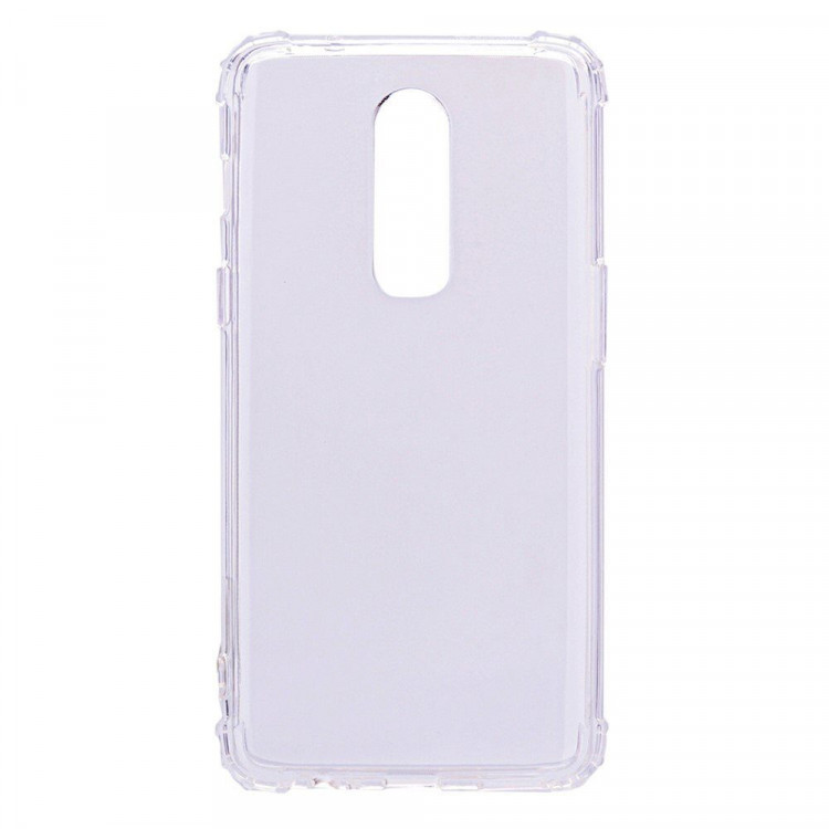Силиконовый чехол с усиленными бортиками для OnePlus 6 (прозрачный)