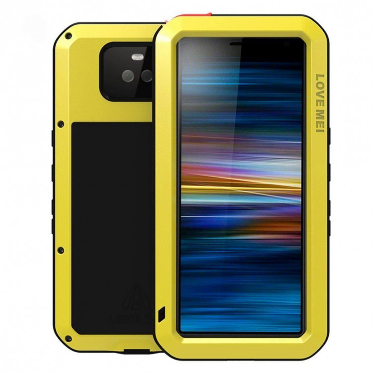 Гибридный чехол LOVE MEI для Sony Xperia 10 (желтый)
