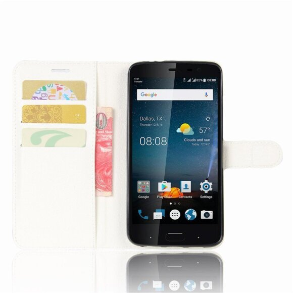Чехол с визитницей для ZTE Blade V8 Pro (белый)