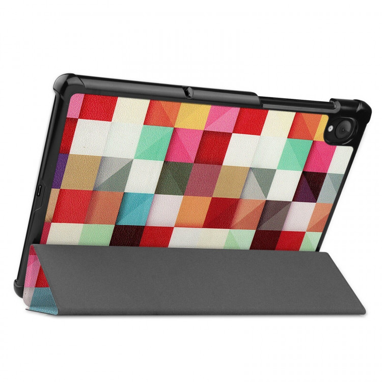 Чехол Smart Case для Lenovo Tab K10 TB-X6C6 - 10,3 дюймов (Colorful Triangle Grid)