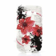 Чехол TPU Red Lily Flower для Samsung Galaxy Ace 3 / S7272 / S7275