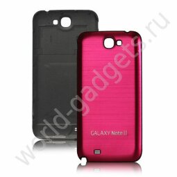 Металлическая задняя крышка для Samsung Galaxy Note 2 / N7100 (розовая)
