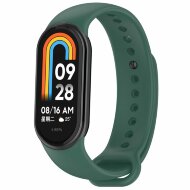 Силиконовый ремешок для Xiaomi Mi Smart Band 8, Xiaomi Mi Band 8 (темно-зеленый) Силиконовый ремешок для Xiaomi Mi Smart Band 8, Xiaomi Mi Band 8 (темно-зеленый)
