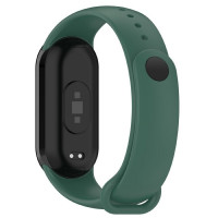 Силиконовый ремешок для Xiaomi Mi Smart Band 8, Xiaomi Mi Band 8 (темно-зеленый)