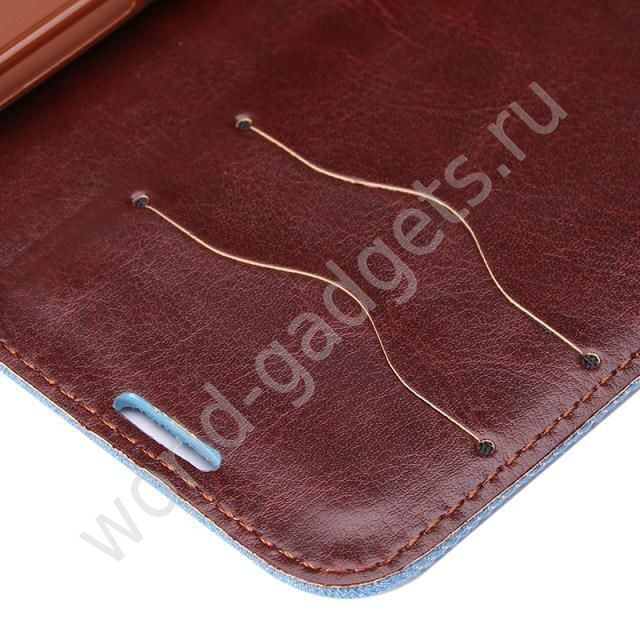 Чехол Цветы-Пионы для Samsung Galaxy S5 mini (голубой)