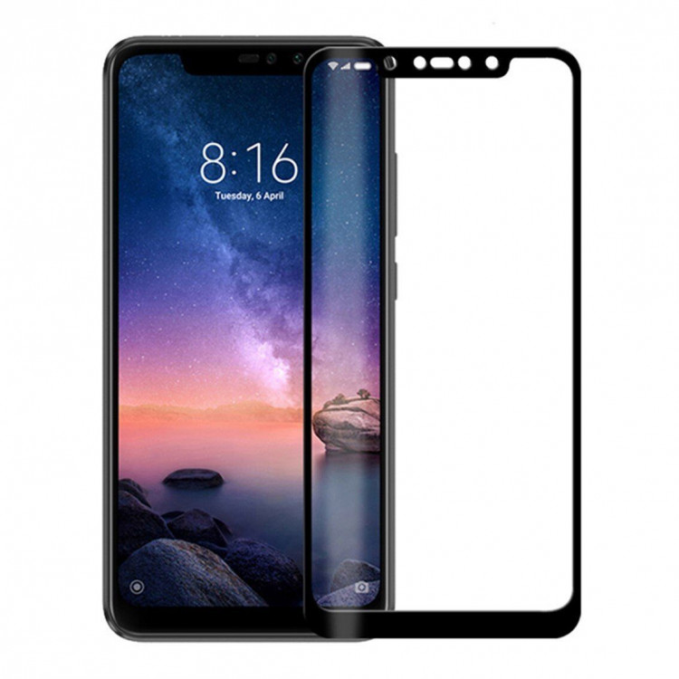 Защитное стекло 3D для Xiaomi Redmi Note 6 Pro (черный)