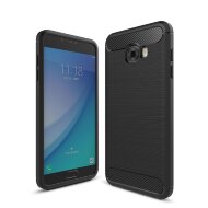 Чехол-накладка Carbon Fibre для Samsung Galaxy C5 Pro (черный) Чехол-накладка Carbon Fibre для Samsung Galaxy C5 Pro (черный)