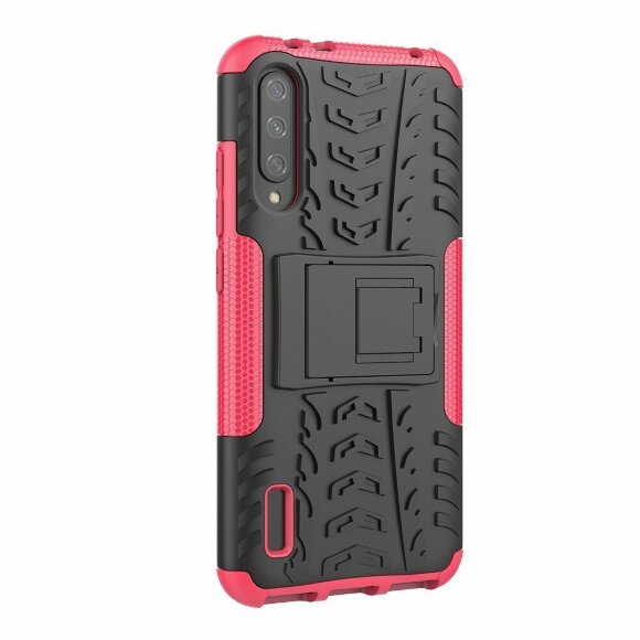Чехол Hybrid Armor для Xiaomi Mi CC9e / Xiaomi Mi A3 (черный + розовый) Чехол Hybrid Armor для Xiaomi Mi CC9e / Xiaomi Mi A3 (черный + розовый)